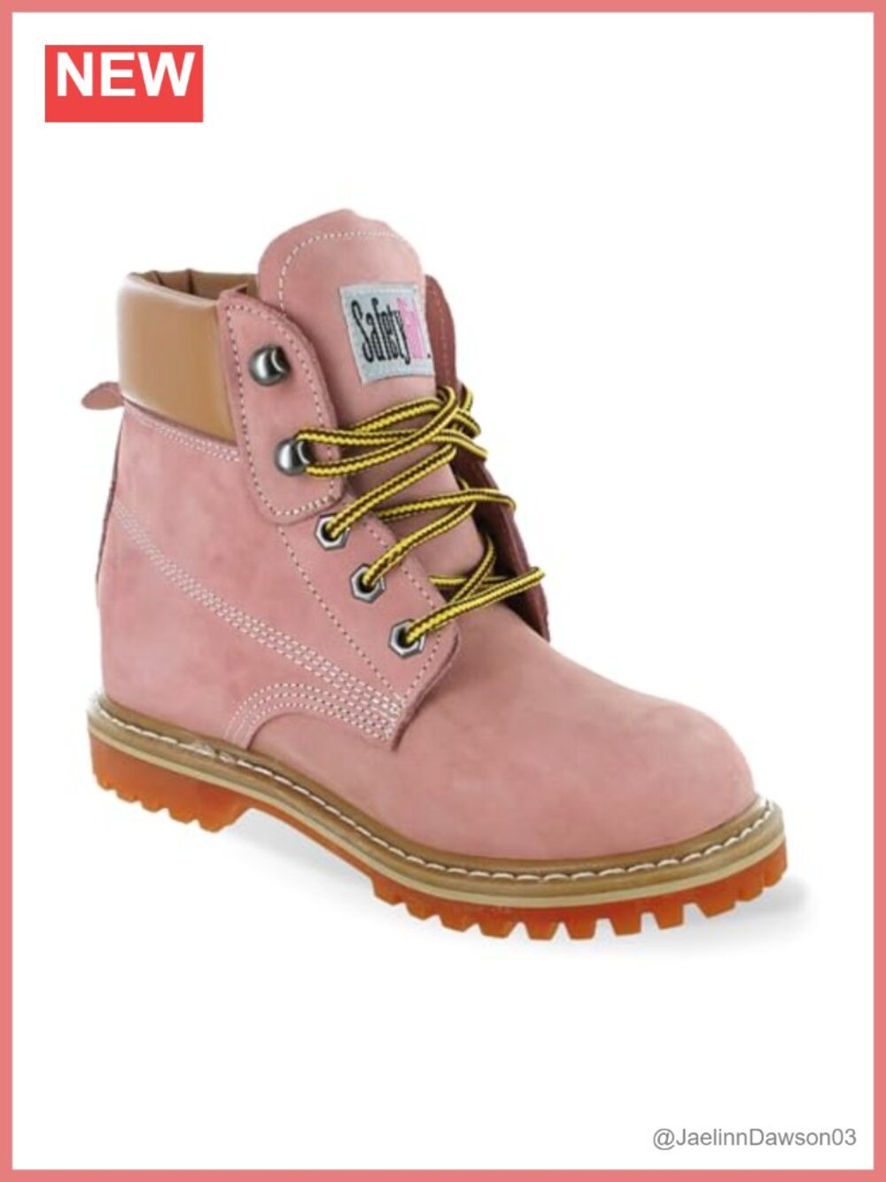 Women's Waterproof Soft Toe Lace Up Work Boots Ankle Leather